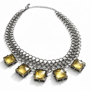 Elegant Yellow Gemstone Necklace